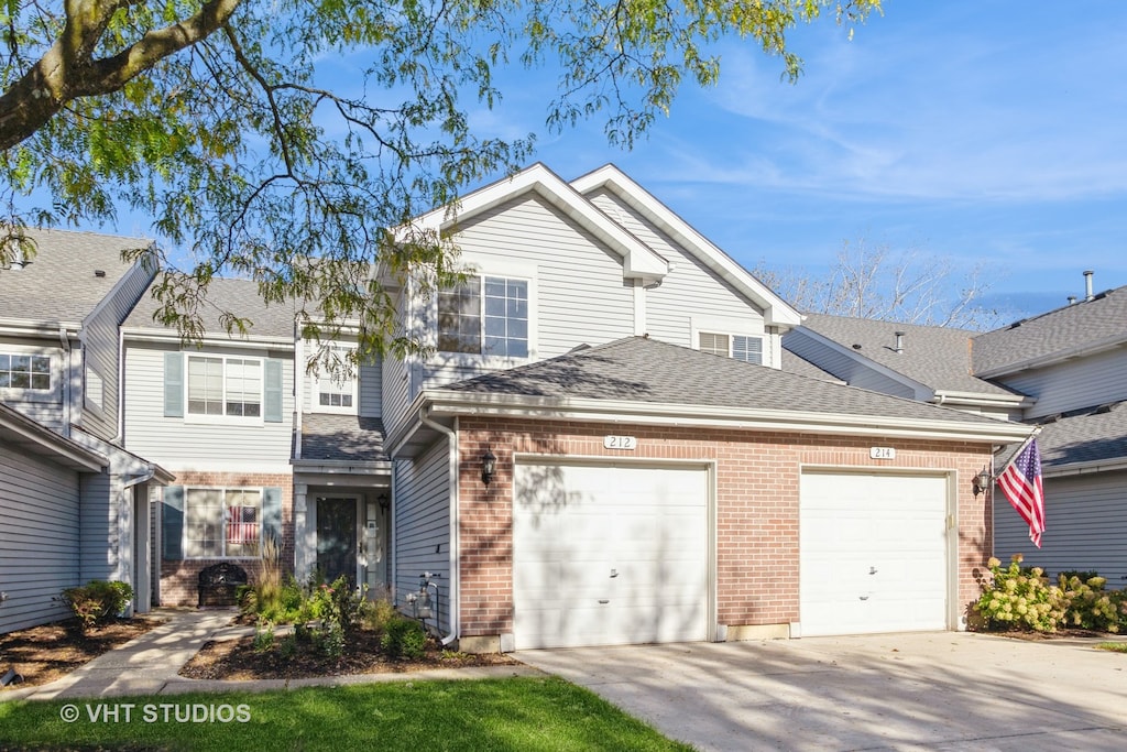 front of property featuring a garage