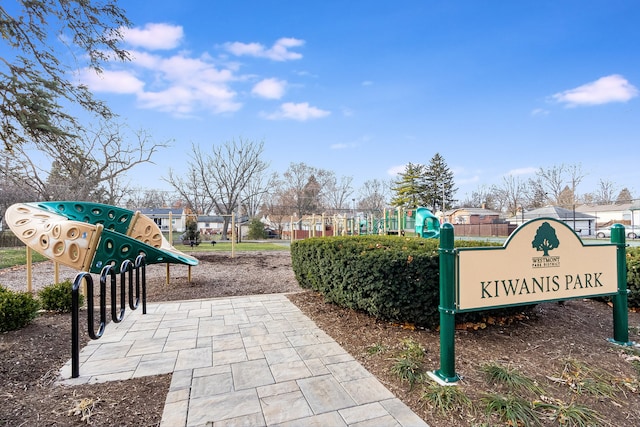 surrounding community with a playground