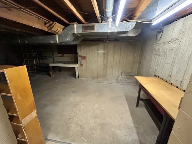 view of basement