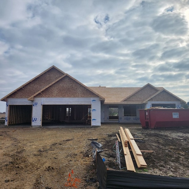 view of rear view of property