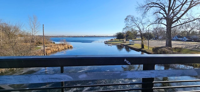 view of water feature