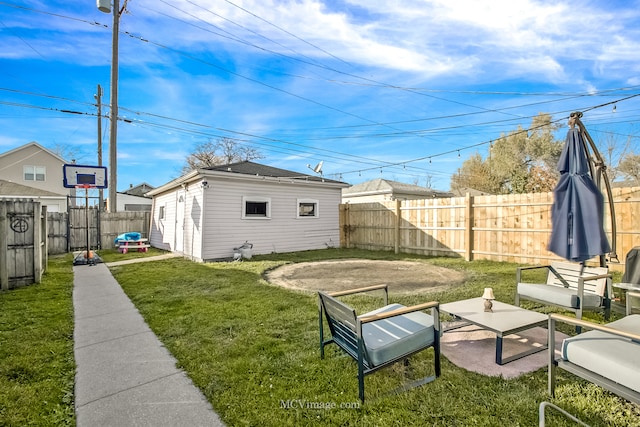 view of yard featuring a patio