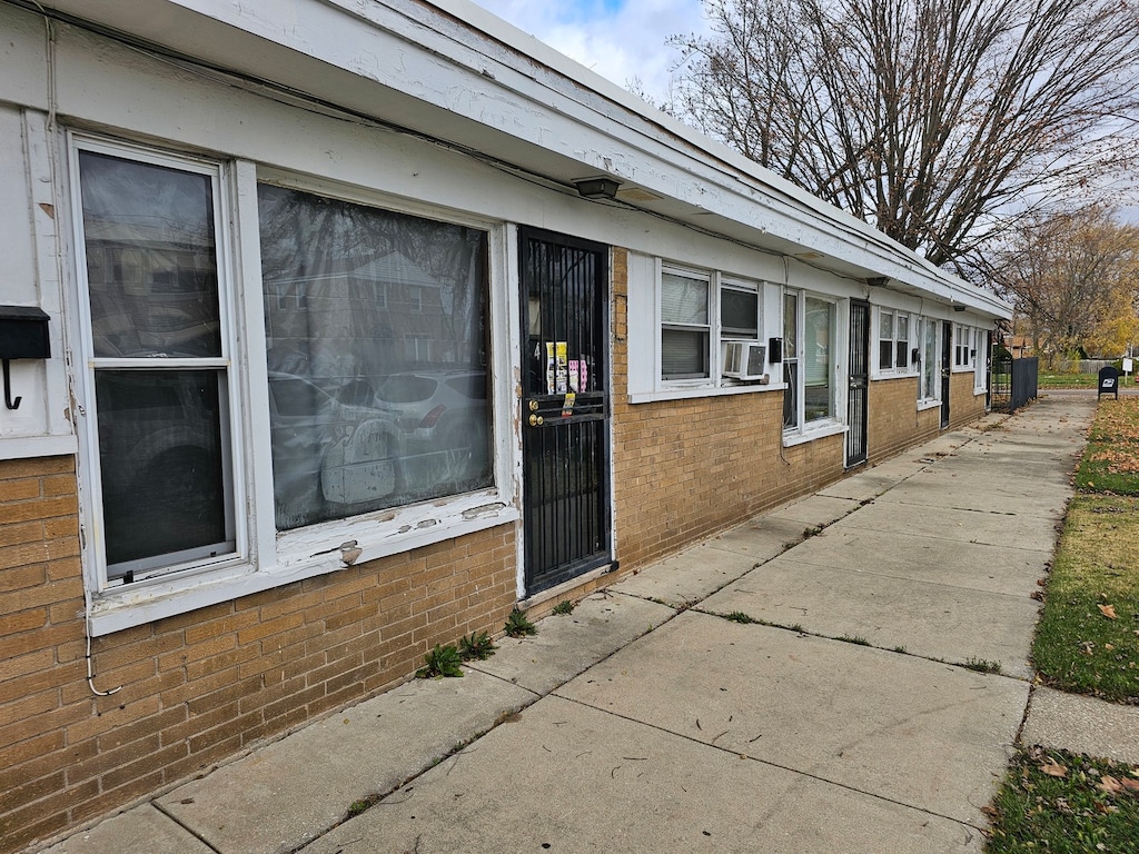 view of property exterior featuring cooling unit