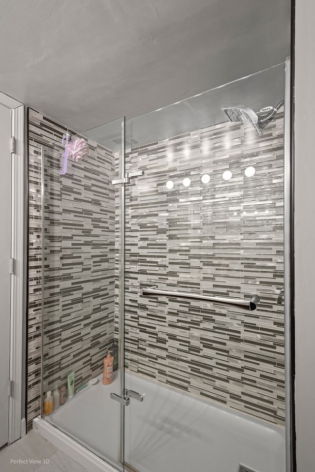 bathroom with walk in shower