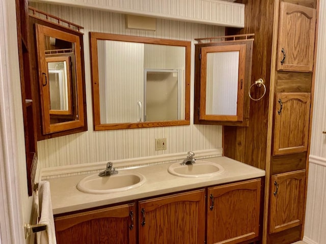 bathroom with vanity