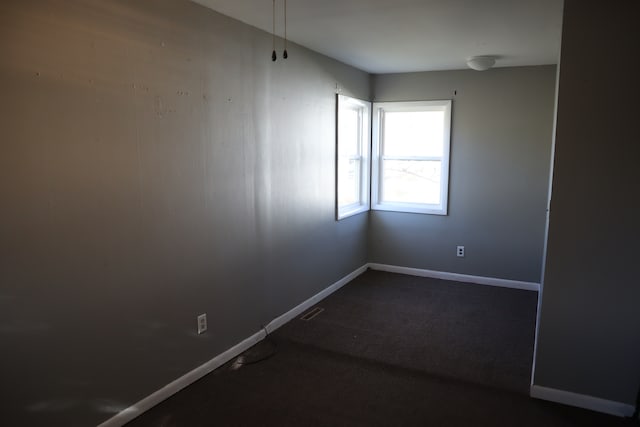 view of carpeted empty room