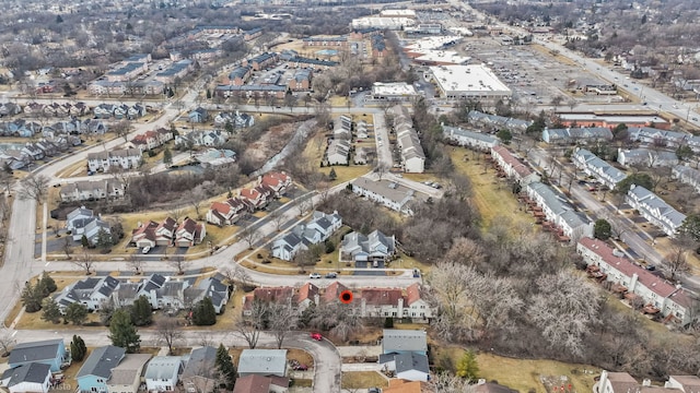 aerial view featuring a residential view