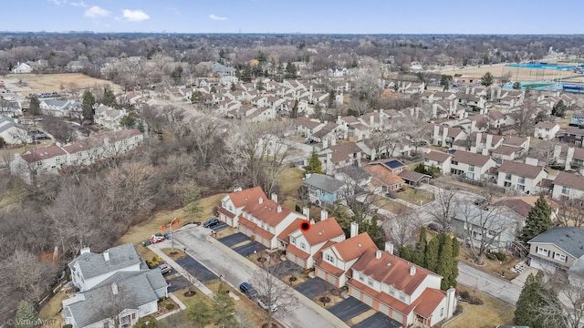 drone / aerial view with a residential view