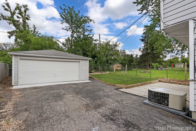 517 Grandview Dr, Round Lake Park, IL 60073 - detached garage featuring cooling unit
