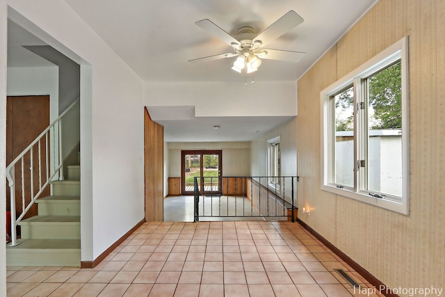 517 Grandview Dr, Round Lake Park, IL 60073 - unfurnished room with ceiling fan and baseboards