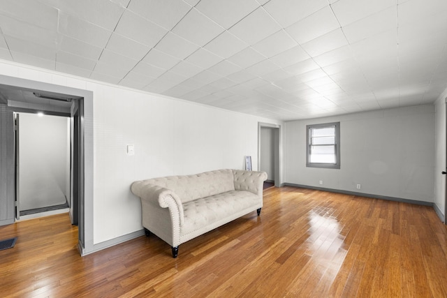 1326 Arthur Ave, Joliet, IL 60432 - living area with hardwood / wood-style flooring and baseboards