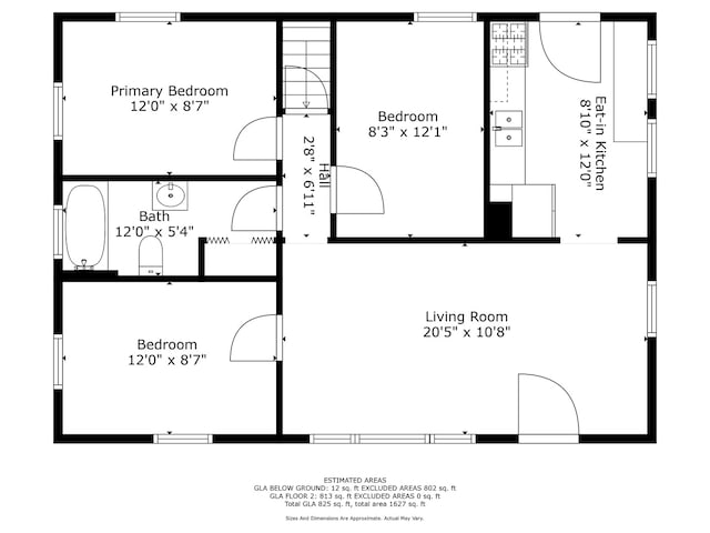 1326 Arthur Ave, Joliet, IL 60432 - floor plan / room layout