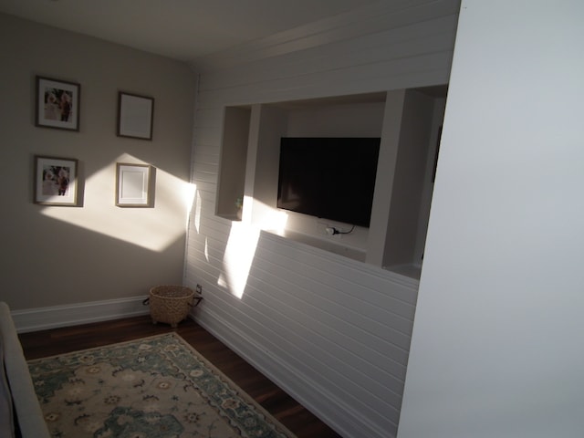 interior space with wood-type flooring