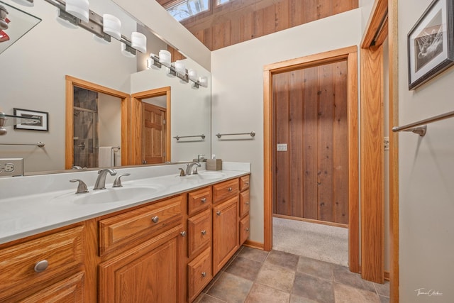 bathroom featuring vanity