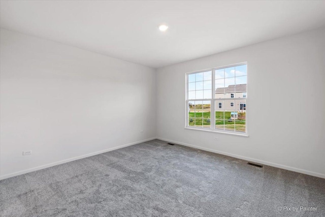 spare room with carpet floors