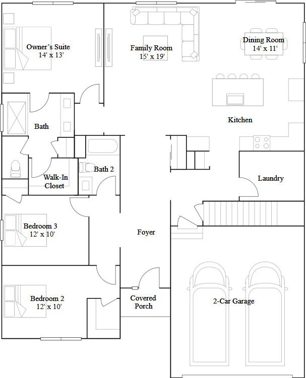 rear view of house with a lawn and central AC