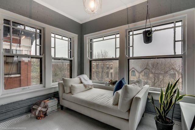 carpeted bedroom featuring ornamental molding