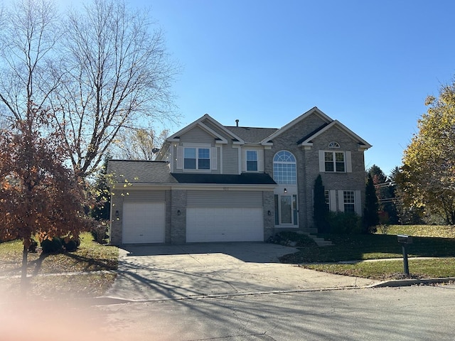 view of front of home featuring a garage