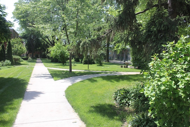 view of home's community featuring a yard