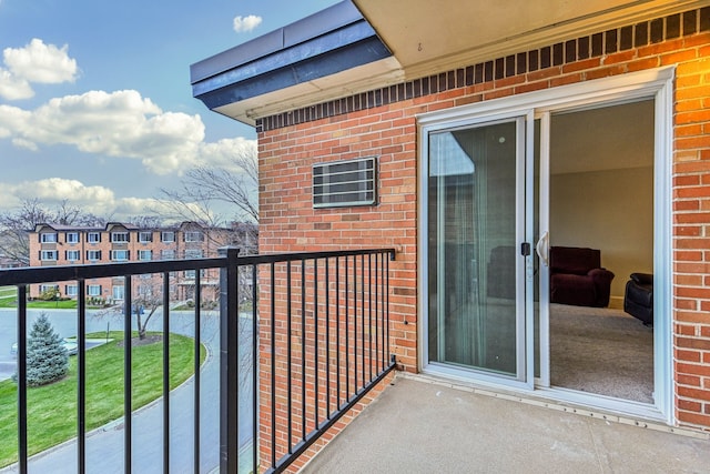 view of balcony