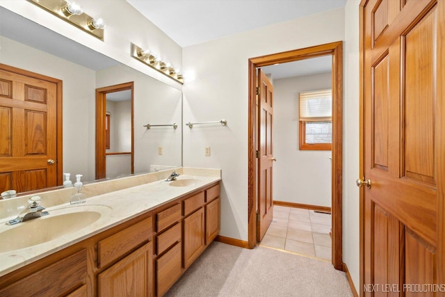 bathroom featuring vanity