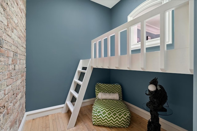 bedroom featuring wood-type flooring