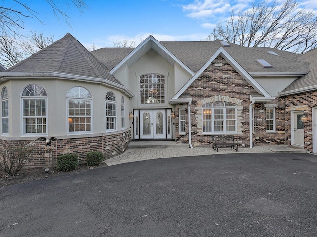 doorway to property with french doors