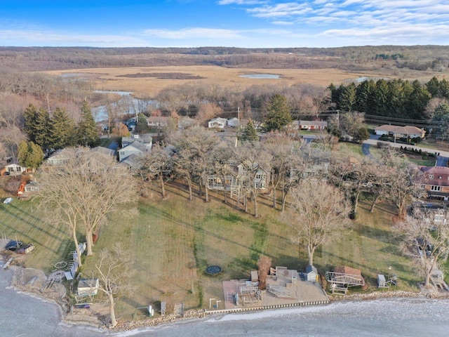 bird's eye view featuring a rural view