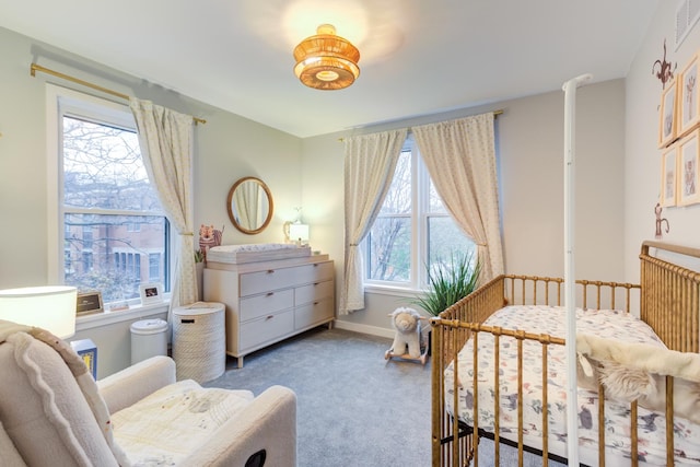 bedroom with carpet flooring