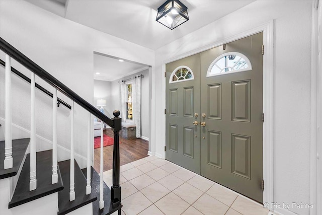 entryway featuring light hardwood / wood-style floors