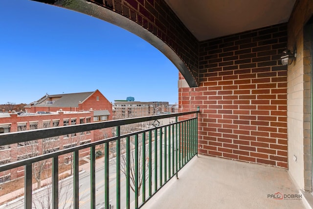 view of balcony