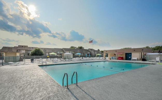 view of pool with a patio