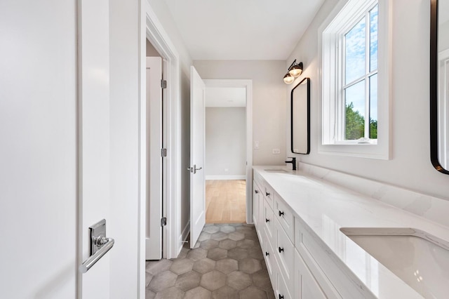 bathroom with vanity