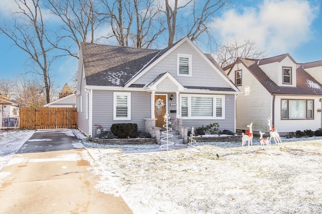 view of front of home