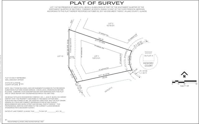 360 Hickory Ct, Lake Forest IL, 60045 land for sale