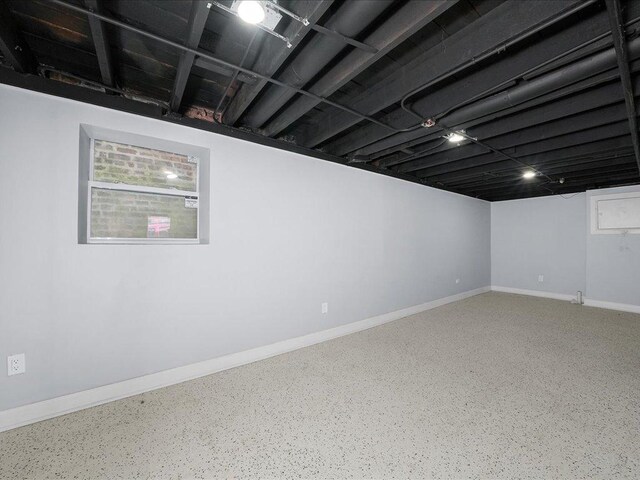 view of basement