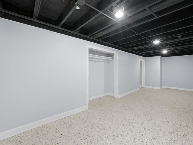 view of basement