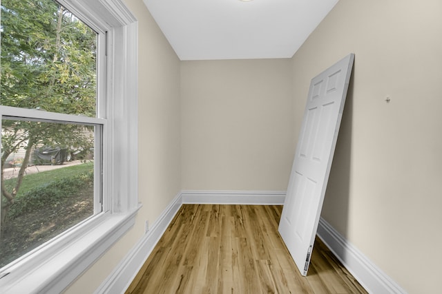 interior space with light wood-type flooring