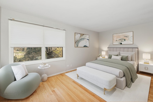 bedroom featuring hardwood / wood-style flooring