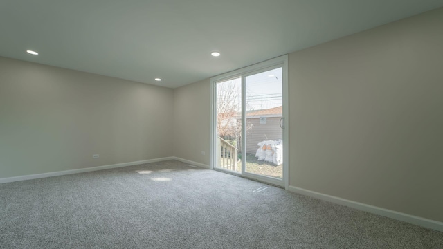 view of carpeted empty room