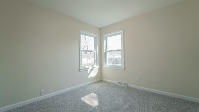 view of carpeted empty room