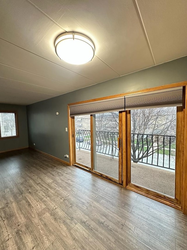 interior space featuring hardwood / wood-style floors