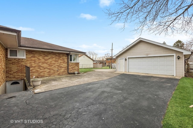 view of home's exterior featuring a garage