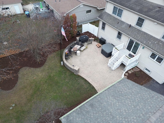 birds eye view of property