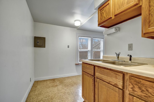 kitchen featuring sink and electric panel