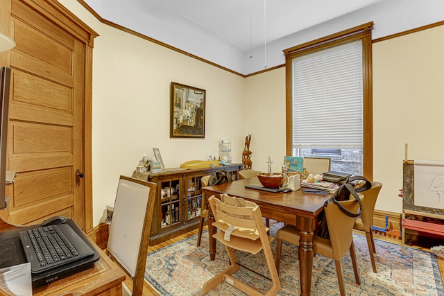 view of dining space