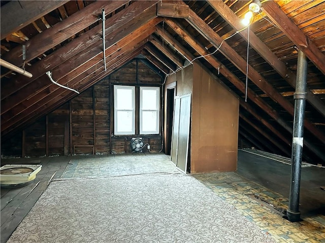 view of attic