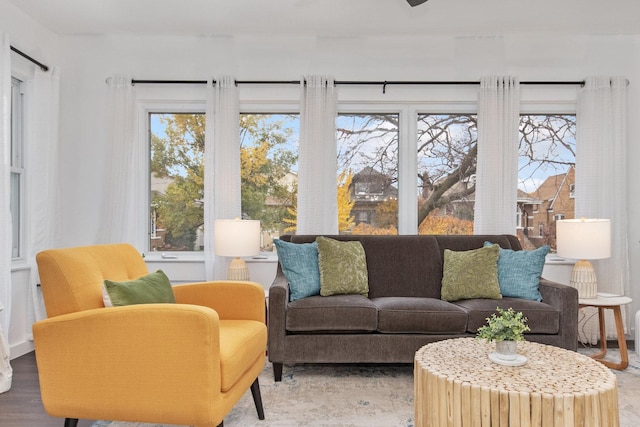 sunroom / solarium with a healthy amount of sunlight