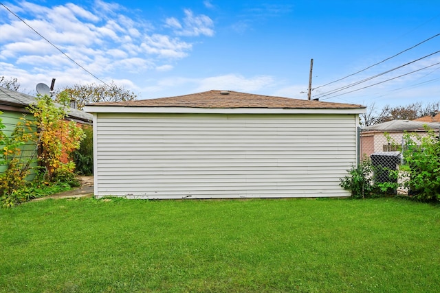 view of property exterior featuring a yard