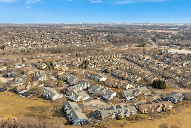 bird's eye view featuring a residential view